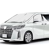 CARTIST トヨタ アルファード ヴェルファイア 30系 サンシェード フロント+サイド 3点セット 2015-2023年対応 前期/後期 車種専用 三角窓までカバー マグネット式 UVカット 遮光 プライバシー保護 収納袋付き