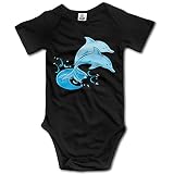 fillmore-m新生児Babys Boy 's & Girl 's The Dolphines長袖ロンパースボディスーツ服装0 – 24ヶ月のブラック カラー: ブラック