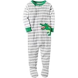 Carter's(カーターズ) ワンピースサンフィットコットンパジャマ グレー ロンパース長袖スリープウェア 24ヶ月【並行輸入】