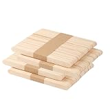 SAKURAN 木製スティック アイス棒 DIY工作用 クラフト用スティック 工芸用 学校用 ハンドメイド 芸術 教材 114mm×10mm (100本)