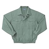空調服 綿薄手長袖作業着 KU90550 【カラーモスグリーン： サイズLL】 服地のみ