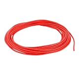 uxcell　シリコーンワイヤー　ケーブル　電気　銅コア　柔軟　レッド　10M　24AWG 20KV