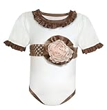 Stephan Baby All-in-One Diaper Cover with Satin Ruffles and Detachable Pink Organza Rosette, Angels 