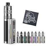 aspire Zelos M80 Kit アスパイア ゼロス M80 キット｜Nautilus 3SR標準搭載｜2600mAh内蔵バッテリー｜最大80W＆TFT液晶｜FlavorKitchenオリジナルクロス付属｜電子タバコ VAPE 本体 スターターキット (Black Silver)