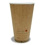 Planet + 100% Compostable PLA Laminated Double Wall Insulated Hot Cup 20-Ounce 600-Count Case [並行輸入品