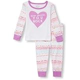 THE CHILDREN'S PLACE(ザ・チルドレンズプレイス) コンフェッティ プリント パンツ パジャマ セット ホワイト スリープウェア 6～9ヶ月【並行輸入】