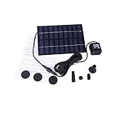 ノーブランド品1.8ワットソーラーウォーターポンプ プチ噴水 電気代がかからないうえに省エネ！池でも使えるソーラー池ポンプ 庭ガーデン散水キット