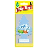 リトルツリー エアフレッシュナー 6pac【Summer Linen】 お得な6枚セット！LittleTree 芳香剤 サマーリネン6枚組 [並行輸入品]