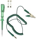 uxcell 検電器 テストペンシル 電圧テスター 回路電圧テスター オートカー用 グリーン プラスチック製 DC 6-24V