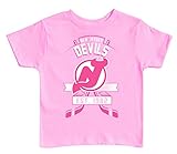 NHL NewジャージDevilsキッズTシャツ、5 – 6、ピンク