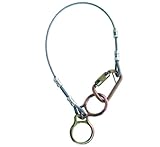 3M Protecta PRO 2190101 Tie-Off Adaptor, 4-Foot, 1/4-Inch Galvanized Cable Dual-Ring , Carabiner At 
