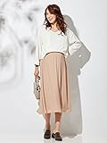 Angeliebe エンジェリーベ マタニティ ワンピース 授乳口 付 Ｖネック ミラノリブ 風 ニットソー ドッキング ワンピ (a.i.n) 妊婦服 産前 産後 裏地付 M オフ 21810