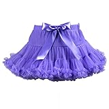 キッズ tutu チュチュスカート パニエ こども用 (パープル, M)