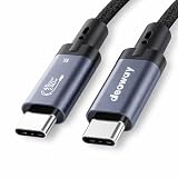 deoway 最強のタイプc ケーブル 1M ハイエンドUSB4ケーブル 40Gbps高速データ転送 8K/60Hz映像出力 PD240W急速充電 高耐久ナイロン編組 Thunderbolt4 / USB-C 3.2互換 MacBook Pro/Windows PC/iPad/スマホ/外付けSSD/ドッキングステーション対応 オールインワン高性能