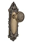 Nostalgic Warehouse Victorian Plate with Craftsman Knob Privacy - 2.75 Antique Brass [並行輸入品]