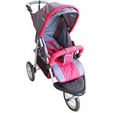 AmorosO Single Jogging Stroller Black/Red 12 [並行輸入品]