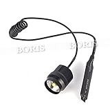 LuxBene（TM）C8戦術的なLED懐中電灯トッホスイッチのリモートコントロール圧力スイッチを押してコントローラのフィット感、卸売