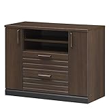 白井産業 ミドルボード 約 幅90 奥行40 高さ69 cm 32型 対応 テレビ台 AVボード ダーク ブラウン (WGR-7090DH 和暮)