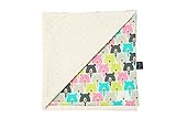La Millou - Light Baby Blanket - Cotton - Minky (32 x 40in) (Polar Bears-Ecru) by La Millou