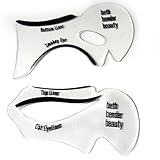 2pcs アイライナーカードエイズスモーキーアイライナーキャットアイアイライナーモデルテンプレートステンシルメイクアップツール