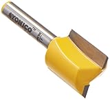 Yonico 14955 ストレート/腰羽目 ルータービット 幅3/4インチ（1.9センチ）高さ3/4インチ（1.9センチ） 1/4インチ（0.63センチ）のシャンク
