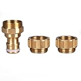 amzmonnsuta 1/2Inch 　蛇口コネクタ　ブラス製　ホース　アダプター　ガーデン・農業　灌漑　散水コネクター