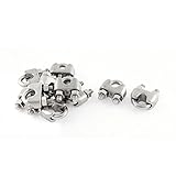 uxcell 　8mm　U形　ステンレス鋼　ワイヤロープケーブル　クランプ　クリップ　10個入り