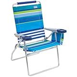 デラックスアルミ17インチ高Beach Chair with Coolerポーチ/栓抜き
