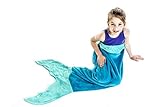Blankie Tails Mermaid Tail Blanket (Ages 3-12) (Ocean Blue/Aqua) [並行輸入品]