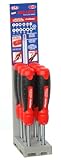 Megapro 211R1C36RD-PDM Display 1-Inch 13-in-1 Ratcheting Automotive Driver Bits, Red, 6-Piece by Meg