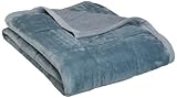 (Slate) - Northpoint Baroque Quilted Berber Reversible Throw Blanket, Slate