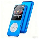 【最新音楽特化機種】MP3プレーヤー Bluetooth5.1 有線 無線 音楽プレイヤー 32GB付属 128GBまで拡張可能 6種イコライザー設定 MUDKAGU HIFI音質 スピーカー付き 音量調節可 ウォークマン 小型 軽量 ダイレクト録音/FMラジオ/ビデオ/電子書籍/画像閲覧/目覚まし時計 ホワイト 通勤/スポーツ/語学学習 日本語取扱説明書 ブルー