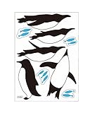 ハシートップイン バスウォールステッカー ペンギン HB-2841