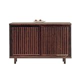 日本製 和風 幅120cm ロータイプシューズボックス ブラウン 完成品