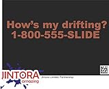 JINTORA ステッカー/カーステッカー - How is he driving? - 彼はどのように運転していますか？ - 210x36 mm - JDM/Die cut - 車/ウィンドウ/ラッ