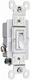 Legrand-Pass & Seymour 663WGCP TradeMaster 15 Amp/120-Volt, Three-Way Toggle Switch, White, 10-Pack 