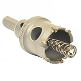 38mm 超硬 ステンレス ホールソー 電動 ドリル 等 対応 木工 塩ビ プラスティック 鉄 アルミ ステンレス 発砲 スチロール 等 用 穴あけ 龜旅