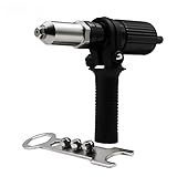 リベッター工具 リベットガン ナットガン ナットリベッター 電動リベットナット リベット 工具 ハンドリベッター 六角レンチ付き 2.4mm/3.2mm/4.0mm/4.8mm [並行輸入品]