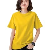 [AEZE] tシャツ レディース 半袖 綿100% 夏服 丸首 着痩せ 吸汗速乾 通気吸湿 肌ざり良い 人気 おしゃれ 無地 春 夏 秋