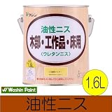 和信ペイント 油性ニス [1.6L] 屋内木部、木工作品、実用家具、ひさしのある屋外木部 和信化学工業
