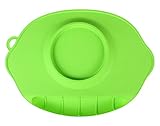 トトハウス(TOTO HOUSE)　100％食品等級 子供用　シリコーンプレースマット ひっくり返らないベビー食器 掛け耳付き (グリーン)