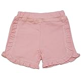 【本体綿100％】2017年 夏物 UZULAND ウズランド ニットデニム フリル ショートパンツ ピンク◇90cm