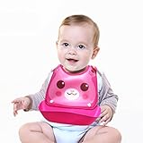 桜Beauty life 子供お食事用 ソフトスタイ エプロン おしゃれ よだれかけ 可愛い 男の子 女の子 新生児 幼児 赤ちゃん ベビー シリコン 防水ビブ (ピンクビブ)