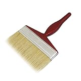 uxcell ペイントブラシ　塗装ブラシ　ウッド　フェイクブリストル　アルミニウム　バーガンディ　ベージュ　シルバートーン　156g　1個