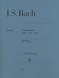 J.S.バッハ: 4つのデュエット/原典版 (運指なし)/ヘンレ社/ピアノ・ソロ