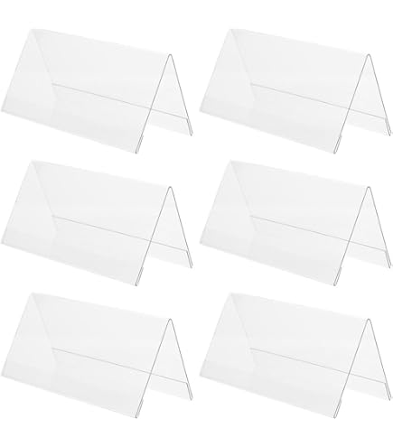名札立て Amazon.co.jp: 席札 アクリル pop 名札 カード立 アクリルスタンド 6個