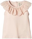 Bijoux & Bee(ビジュー&ビー) カットボイルのフリル衿タンクトップ<日本製> ピンク M(70-80cm)