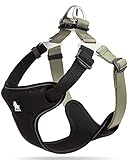 cocomall 犬用ハーネス 犬用胴輪 ドッグ ペット用品 3M反射材料 訓練 ナイロン製 小型犬、中型犬、大型犬に向け お出かけ 通気性 調節可能 (L, ブラック)