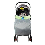 ベビーカーカバー、ammazona Weatherproof Baby StrollerソックスPram冬不可欠Trolleysジャンボ足ベビーカーカバー Length 60CM * W 40CM A