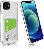 Cavor iPhone 12 Pro/iPhone12 ケース クリア iPhone 12 Proカード収納 アイフォン12 Pro TPUケース クリア 6.1 インチ 対応 ソフトカバー 薄型 透明TPU 指紋防止 落下防止 傷防止 軽量 Qi急速充電対応 iPhone 12 専用カバー iPhone 12 財布型 iPhone 12 保護カバー 携帯カバー【透明】